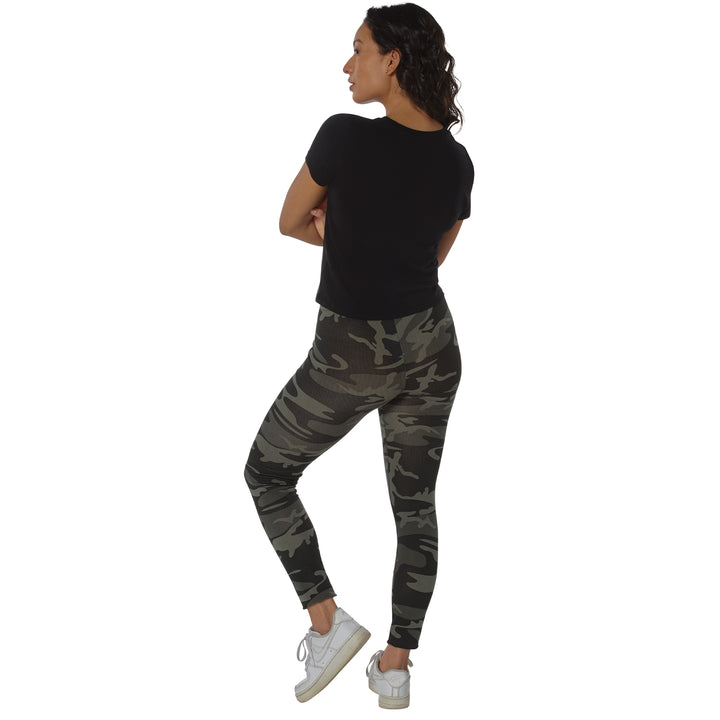 Leggins Black Camo Con Bolsillos Rothco 4890