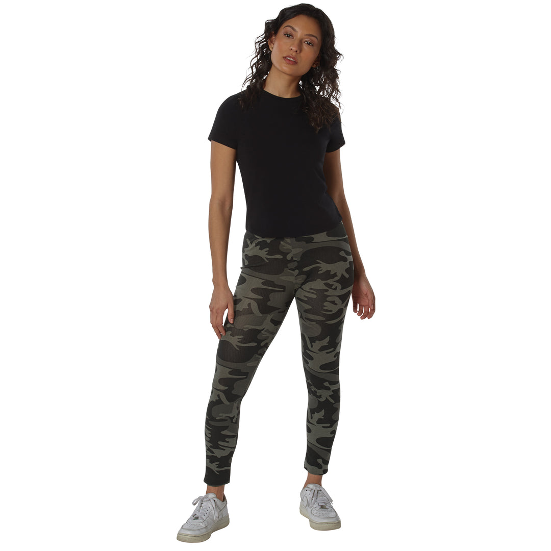Leggins Black Camo Con Bolsillos Rothco 4890