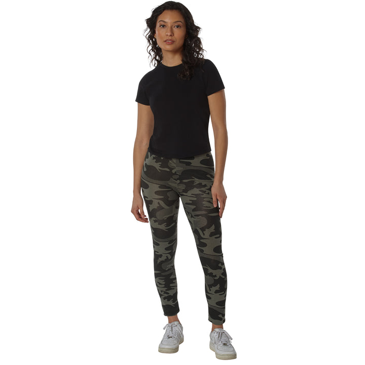 Leggins Black Camo Con Bolsillos Rothco 4890