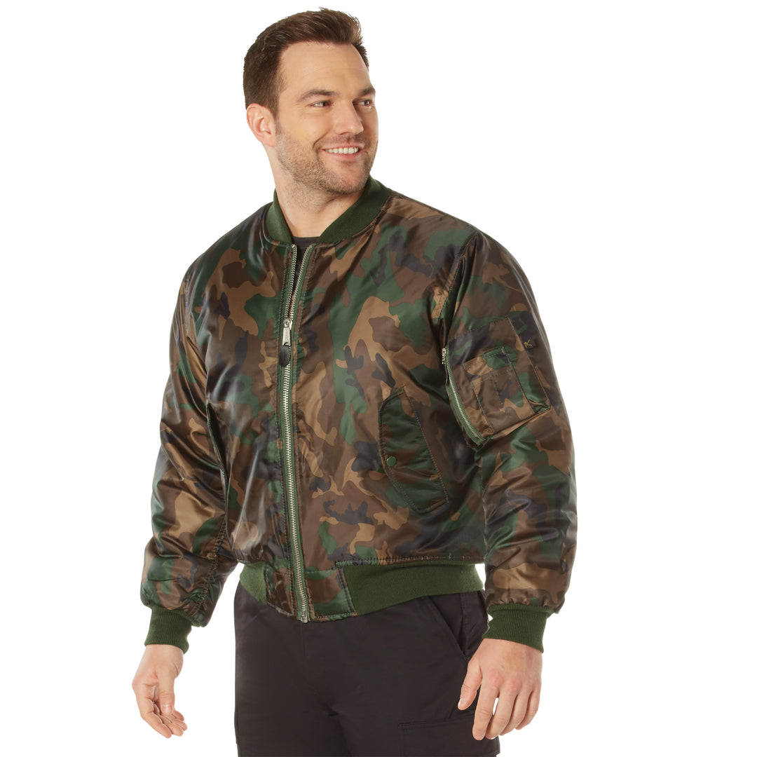 Chaqueta Piloto MA-1 Woodland Camo Rothco 7332