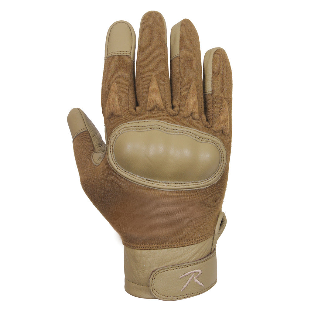 Guantes Tacticos Con Nudillos Coyote Rothco 2807 Talla S