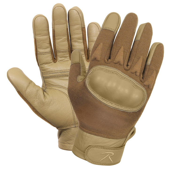 Guantes Tacticos Con Nudillos Coyote Rothco 2807 Talla S