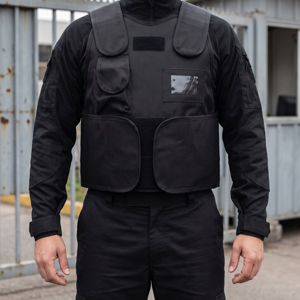 Chaleco Anticorte Seguridad Privada Negro: chaleco anticorte en control de acceso