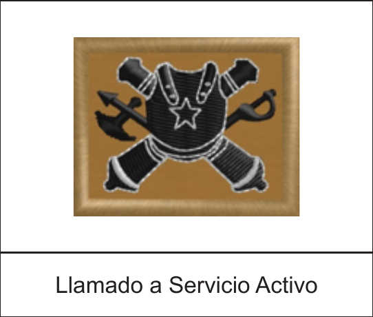 Parche de arma o servicio - Llamado a Servicio Activo